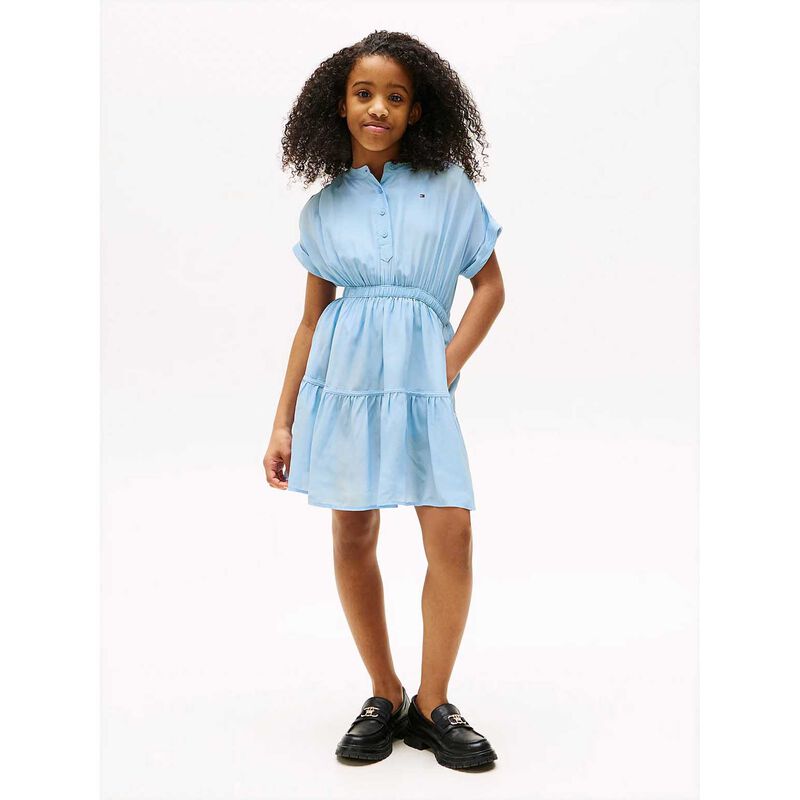 Tommy Hilfiger Half Button Flare Dress SS 8-10Y image number 1